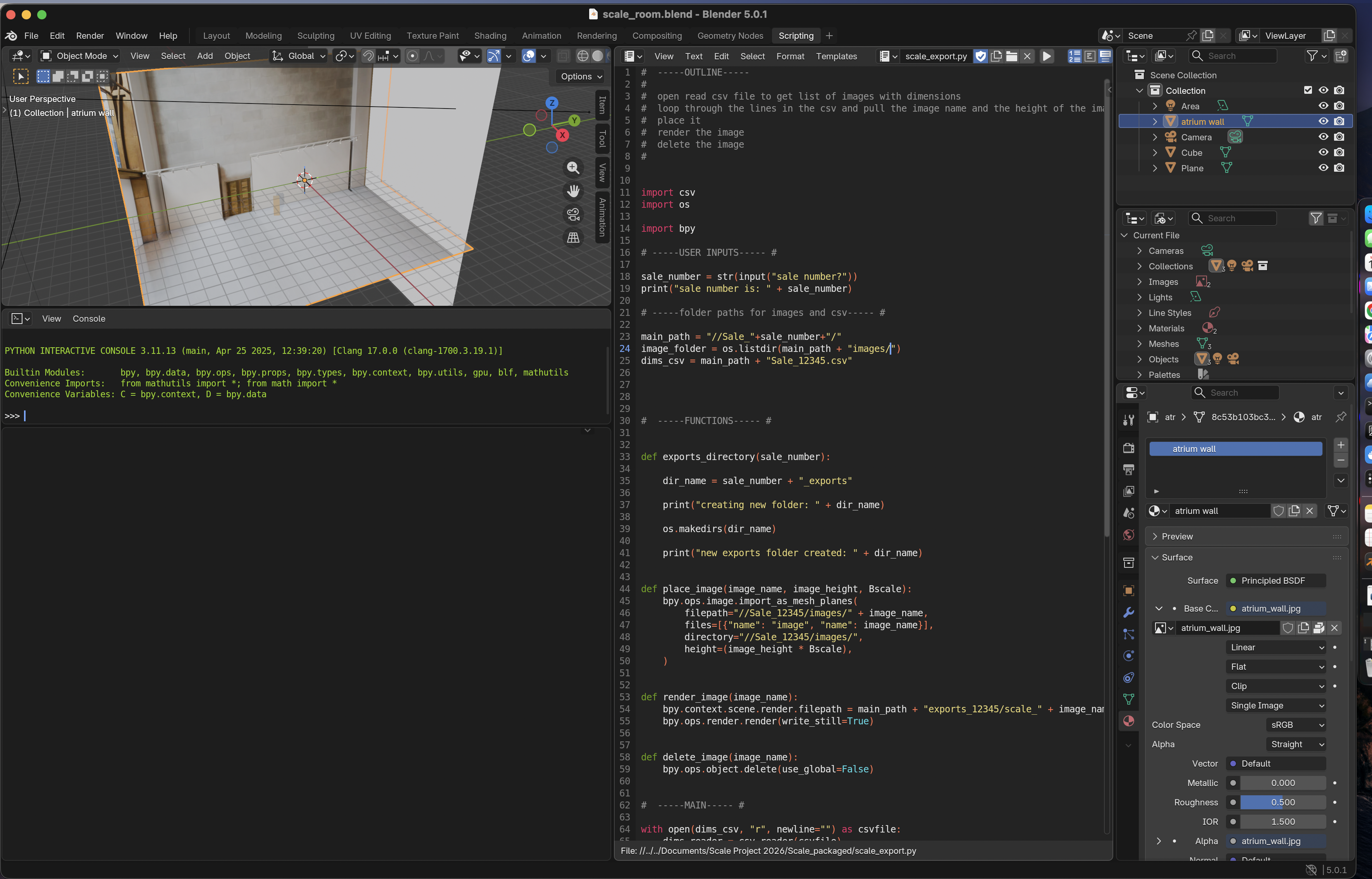 screenshot of docker container
